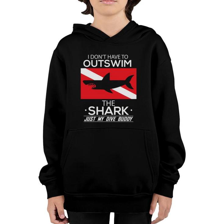 Out Swim My Dive Buddy Funny Shark Scuba Diving T-Shirt Out Swim My Dive Buddy Funny Shark Scuba Diving T-Shirt