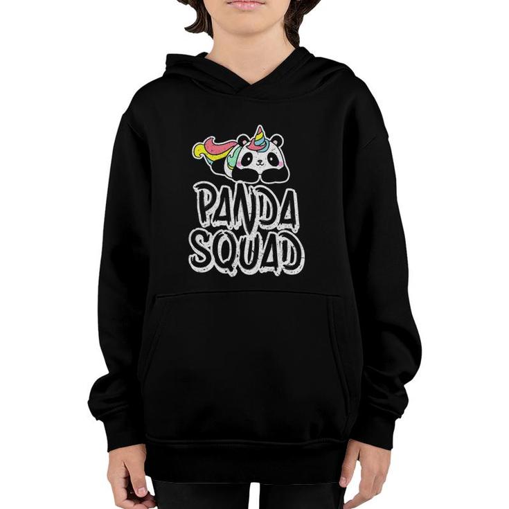 Panda Squad Funny Pandicorn Unicorn Pandacorn Youth Hoodie