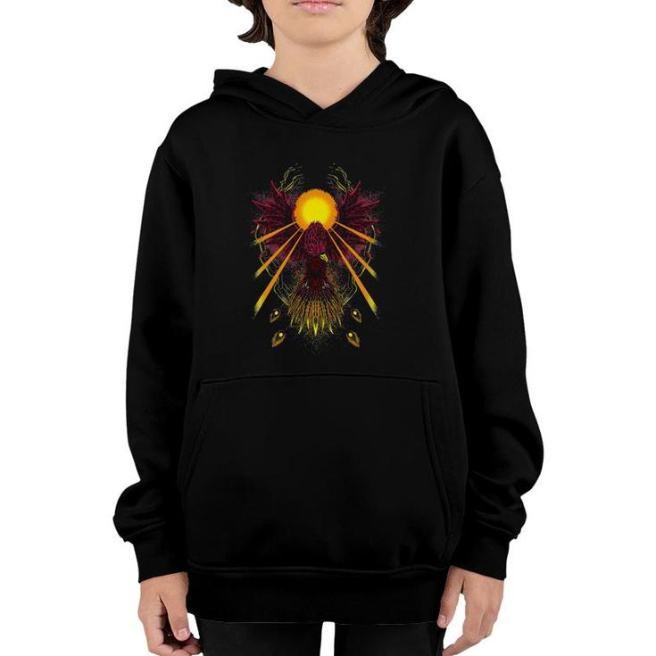 Phoenix Bird Rising From The Ashes Youth Hoodie