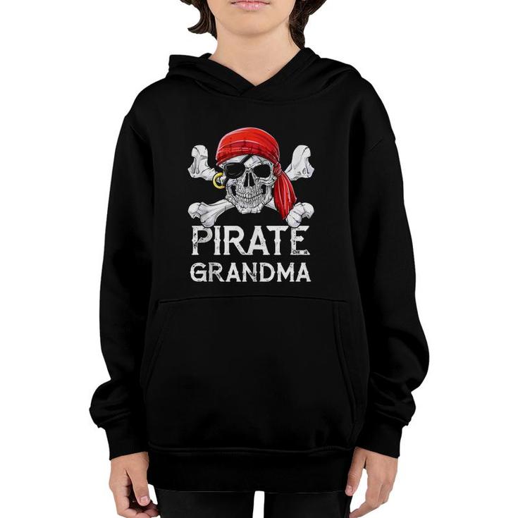 Pirate Grandma Jolly Roger Mothers Day Gifts Family Matching Youth Hoodie