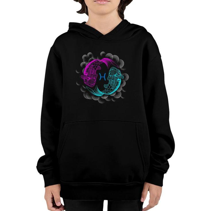 Pisces Zodiac Sign Gift Astrology  Youth Hoodie