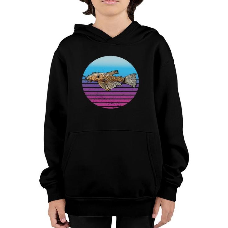Pleco Catfish Design Tropical Freshwater Fish Youth Hoodie