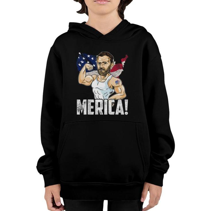 President Ulysses S Grant Merica 4Th Of July Funny Party Youth Hoodie