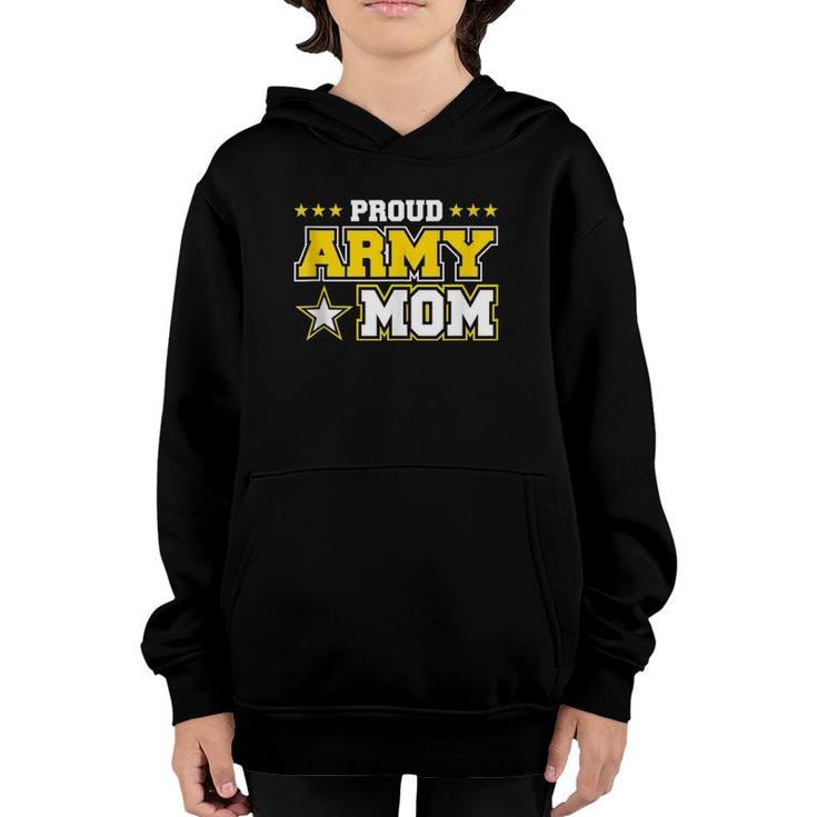 Proud Army Mom Product Us Military Mom Family  Youth Hoodie