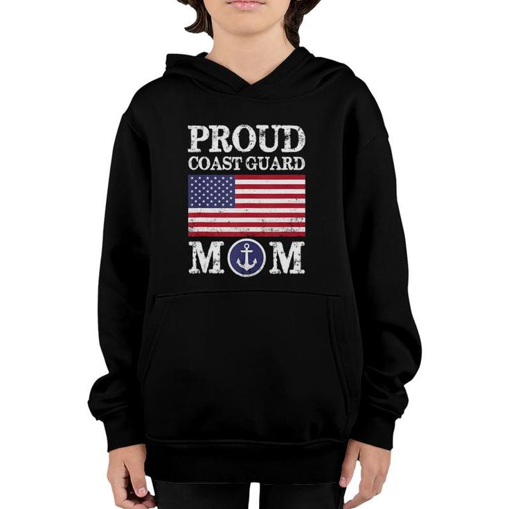 Proud Coast Guard Mom Mother's Day  Youth Hoodie