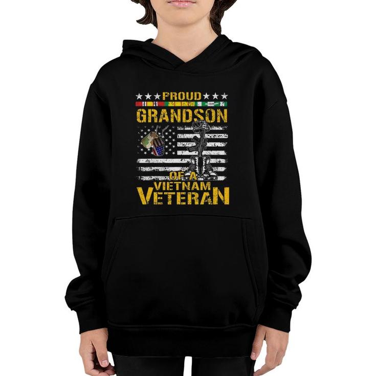 Proud Grandson Of A Vietnam Veteran  Vietnam War Vet Youth Hoodie