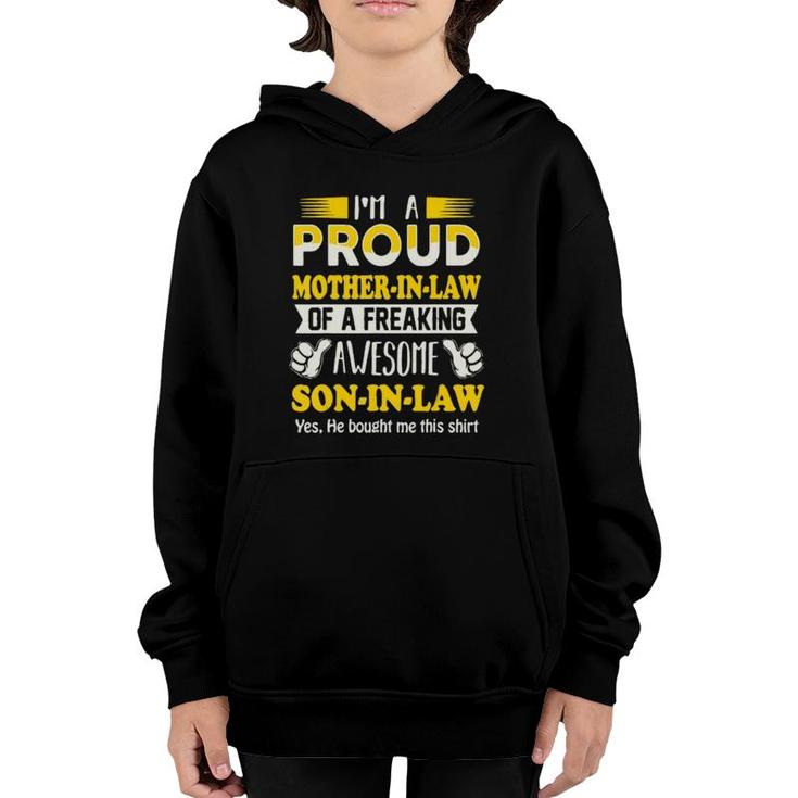 Proud Mother In Law Of Awesome Son In Law Youth Hoodie