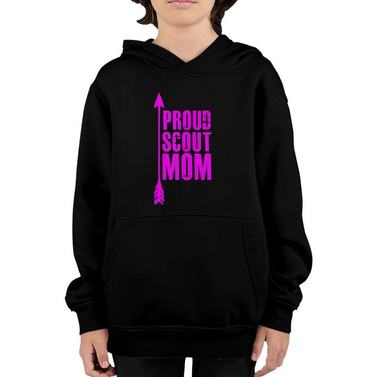 Proud Scout Mom Mother Boy Girl  Youth Hoodie