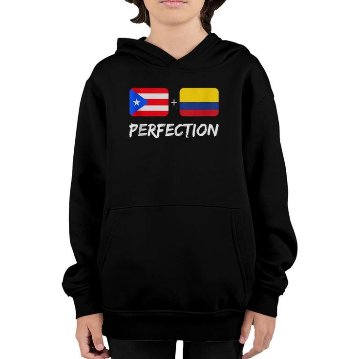 Puerto Rican Plus Colombian Perfection Heritage  Youth Hoodie