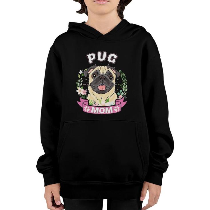 Pug Mom Mother's Day Youth Hoodie
