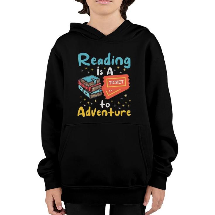 Reading Adventure Library Student Teacher Book Bookaholic Youth Hoodie