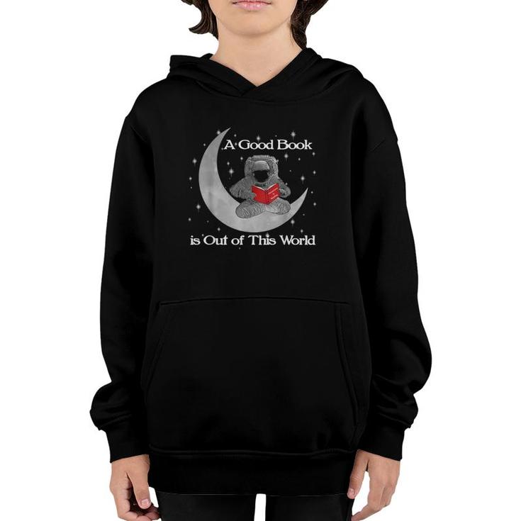 Reading Teacher Read Books Astronaut Out Of World Stars Youth Hoodie