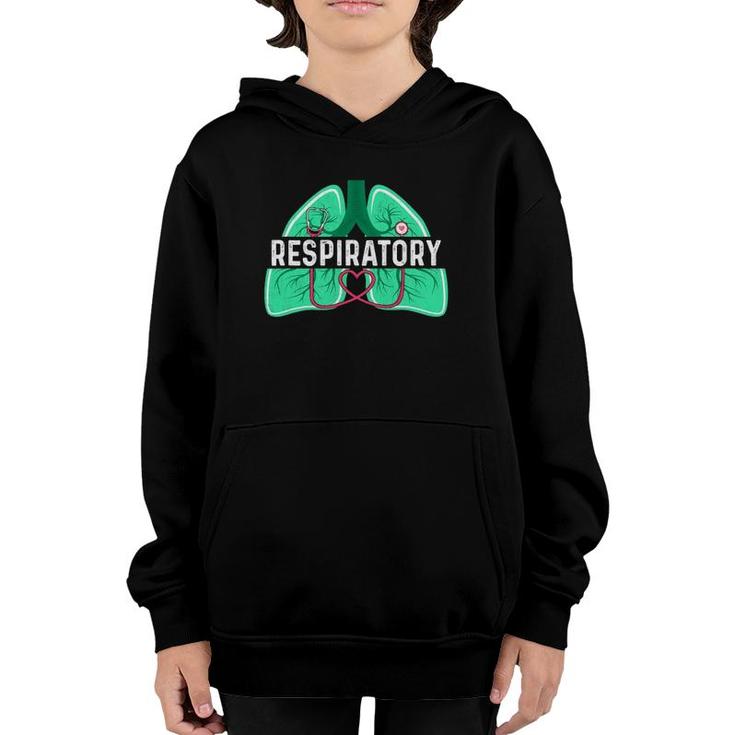 Respiratory Therapy Therapist Lungs Doctor Rt Rrt Youth Hoodie