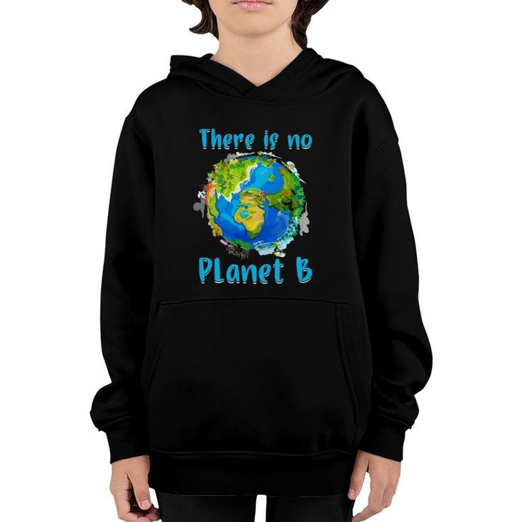 Retro No Planet Climate Change Earth Save Nature Animals Youth Hoodie