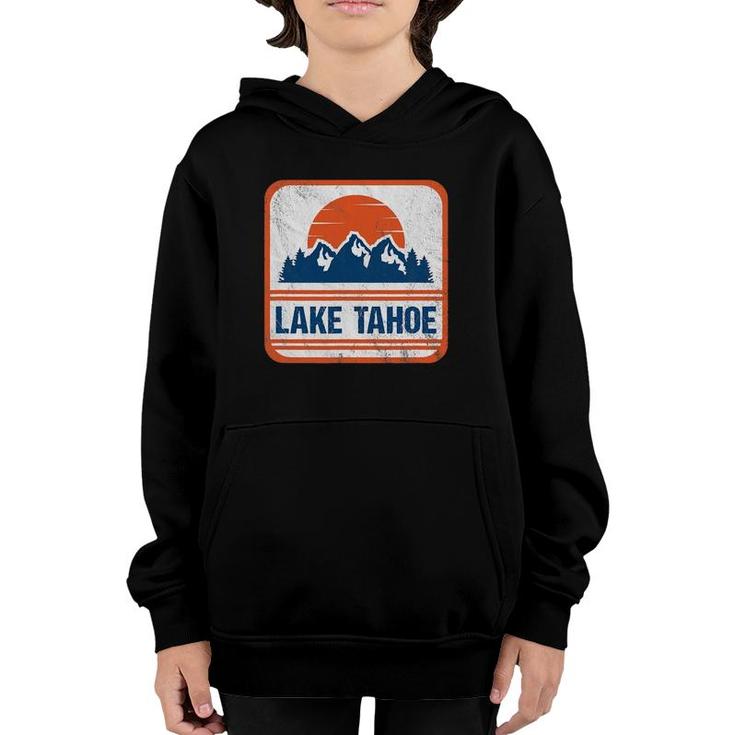 Retro Vintage Lake Tahoe Gift Youth Hoodie