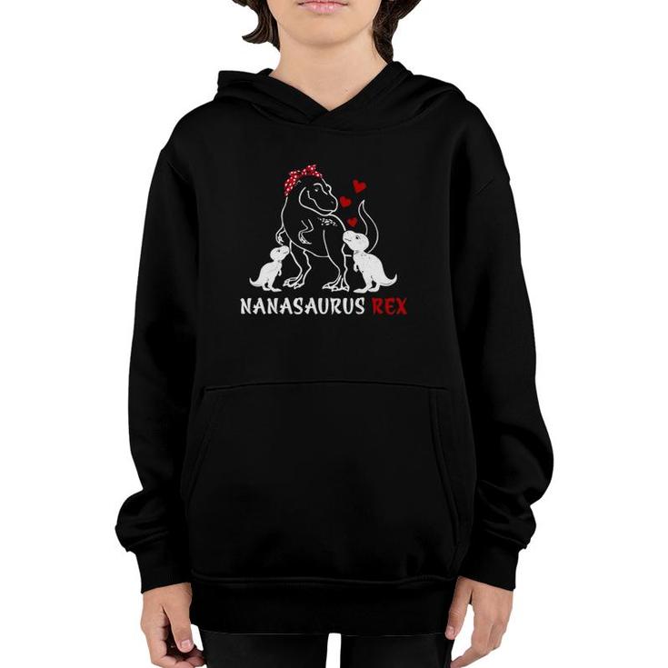 Retro Vintage Nanasaurus Rex Gifts Family Mother's Day Youth Hoodie