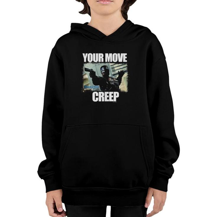 Robocop Your Move Creep Distressed Portrait  Youth Hoodie