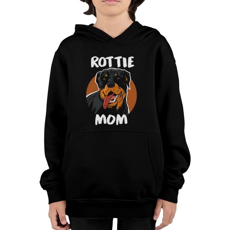 Rottweiler Rottie Mom Dog Puppy Pet Animal Lover Youth Hoodie