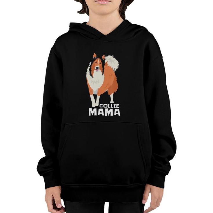 Rough Collie Mama Dog Pet Youth Hoodie
