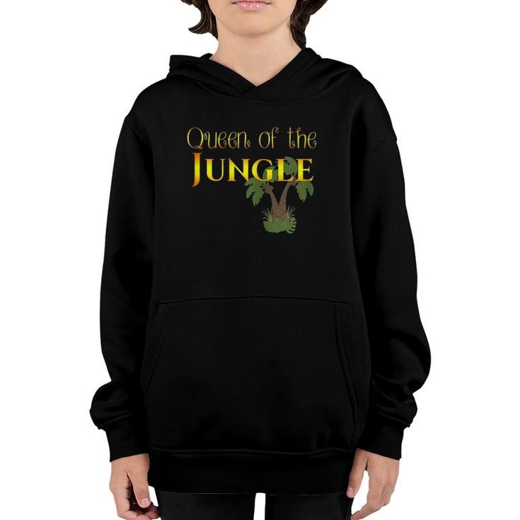 S Made By Mom_Queen Of The Jungle Youth Hoodie