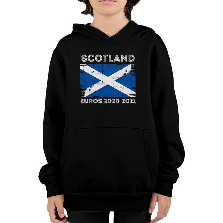 Scotland Flag  Euros 2020 2021 Football Fans Design Youth Hoodie