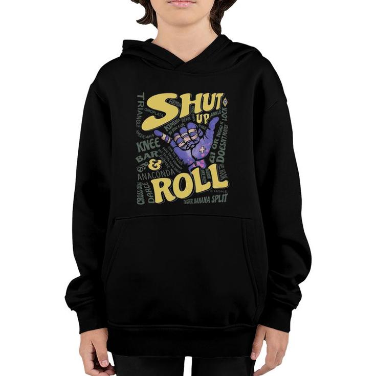 Shut Up And Roll Bjj Sport Lover Youth Hoodie