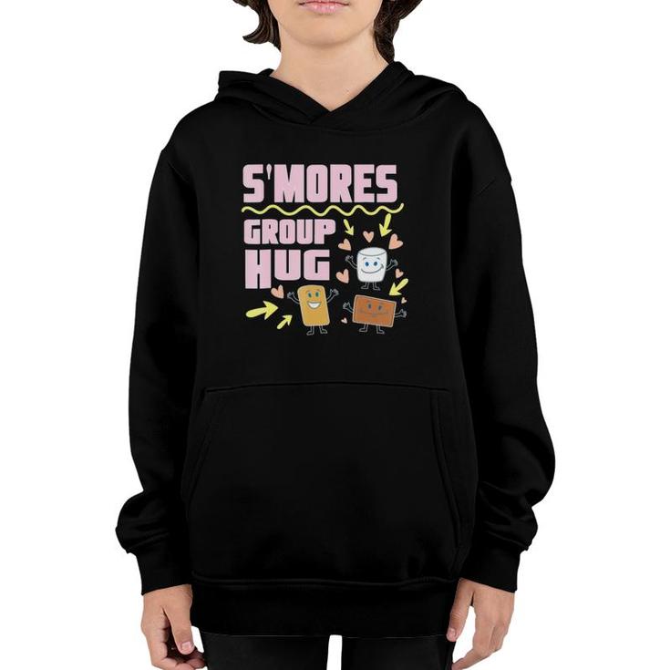 S'mores Group Hug Funny Camping Youth Hoodie