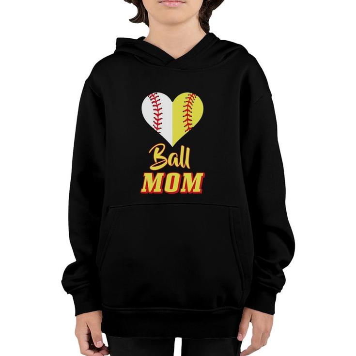 Softball Baseball Mom Sport Mother  Gift Idea Youth Hoodie