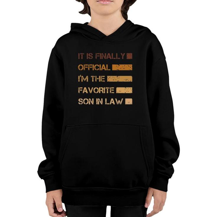 Son In Law Gifts From Mother In Law Favorite Son In Law Gift Youth Hoodie