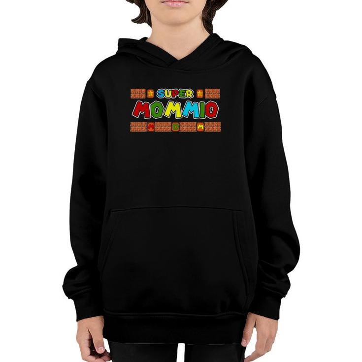 Super-Mommio Tee Funny Mommy Mother Mom Video Gaming Lover Youth Hoodie