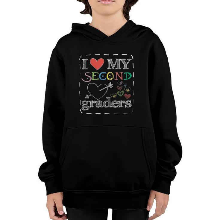 Team Second Grade I Love My 2Nd Graders Youth Hoodie