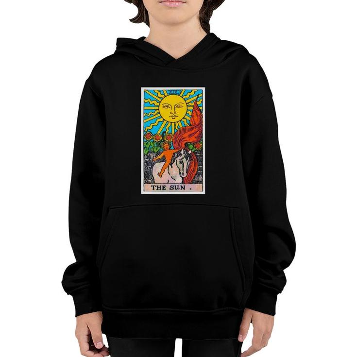 The Sun Tarot Card Psychic Occult Tee Youth Hoodie