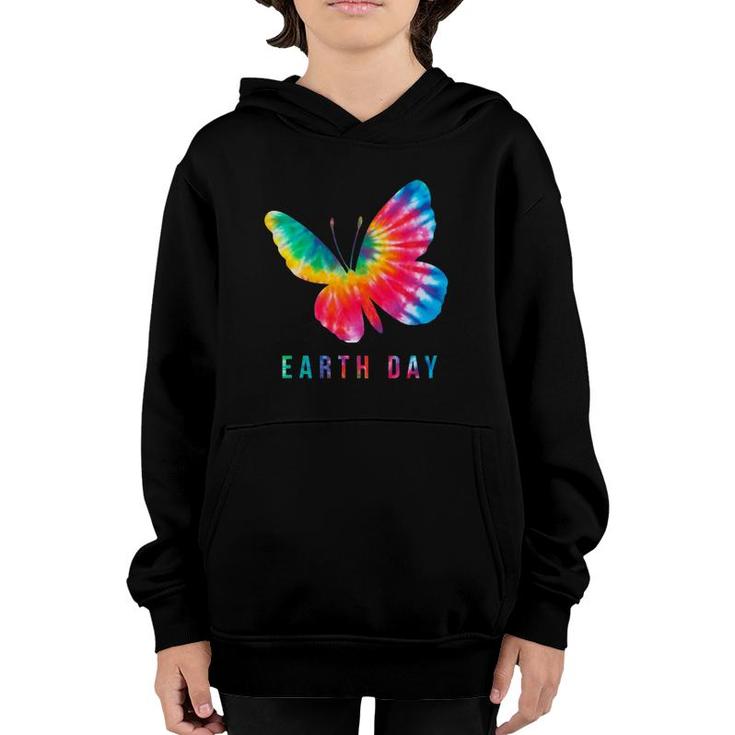 Tie Dye Butterfly Lover Earth Day 2021 Costume Environmental Youth Hoodie