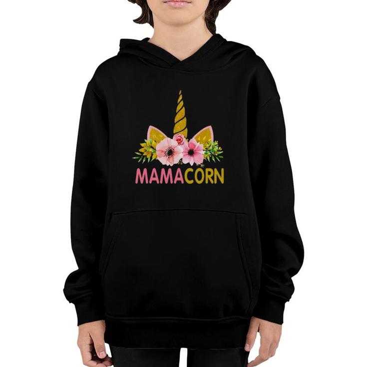 Unicorn Mom Funny  Mamacorn For Mother's Day Youth Hoodie