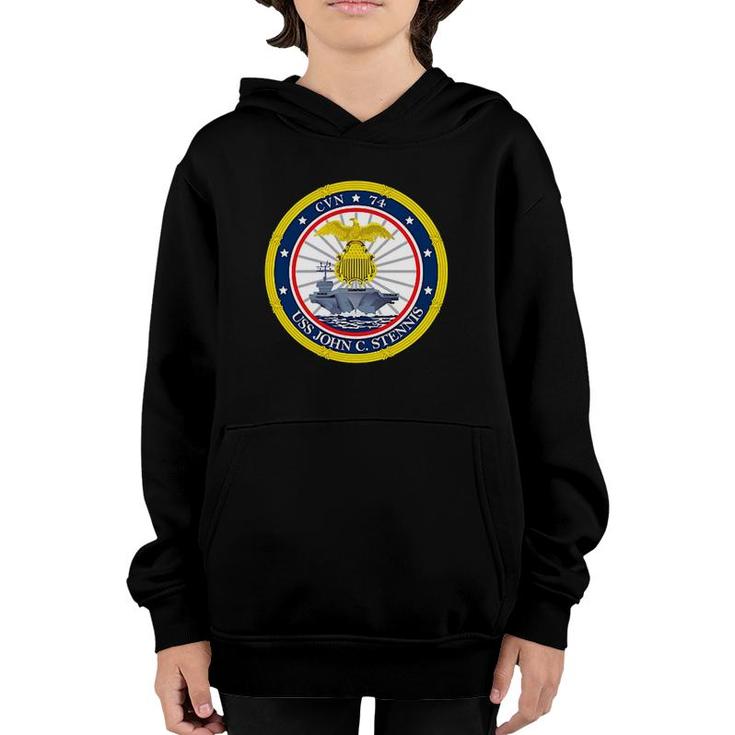 Uss John C Stennis Navy Aircraft Carrier Morale Youth Hoodie