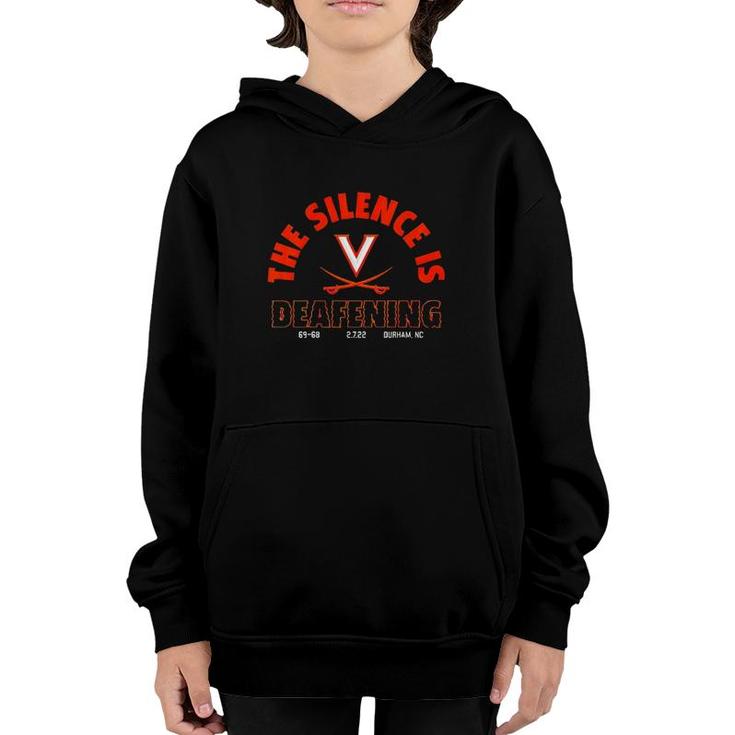 Uva Basketball The Silence Is Deafening Youth Hoodie