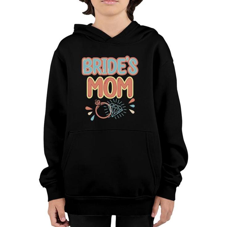 Vintage Retro Bride's Mom Bachelorette Party Matching Youth Hoodie