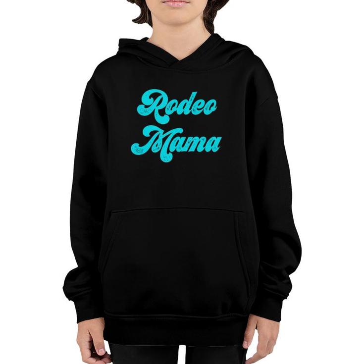 Western Mother Gift Rodeo Mama Turquoise  Youth Hoodie