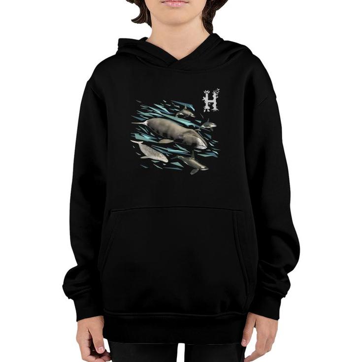 Whales - Holocene Mobile Whale Lover Gift Youth Hoodie