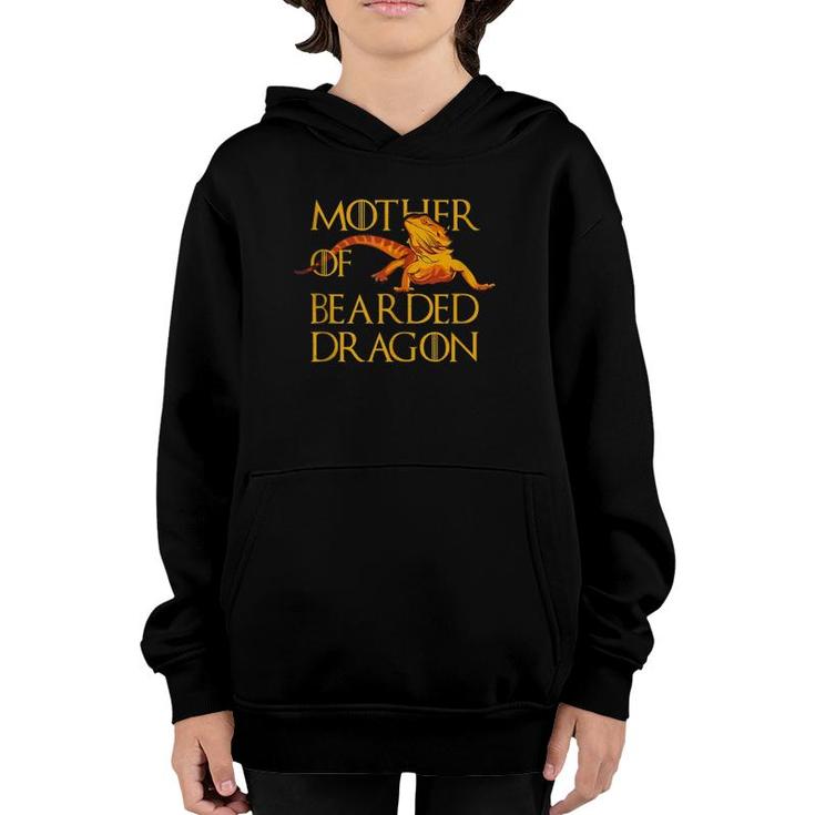 Woman Mother Of Bearded Dragons Women Reptile Mom Youth Hoodie
