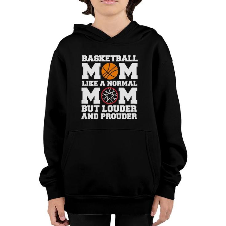 Womens Basketball Mom Player Mother's Day Youth Hoodie