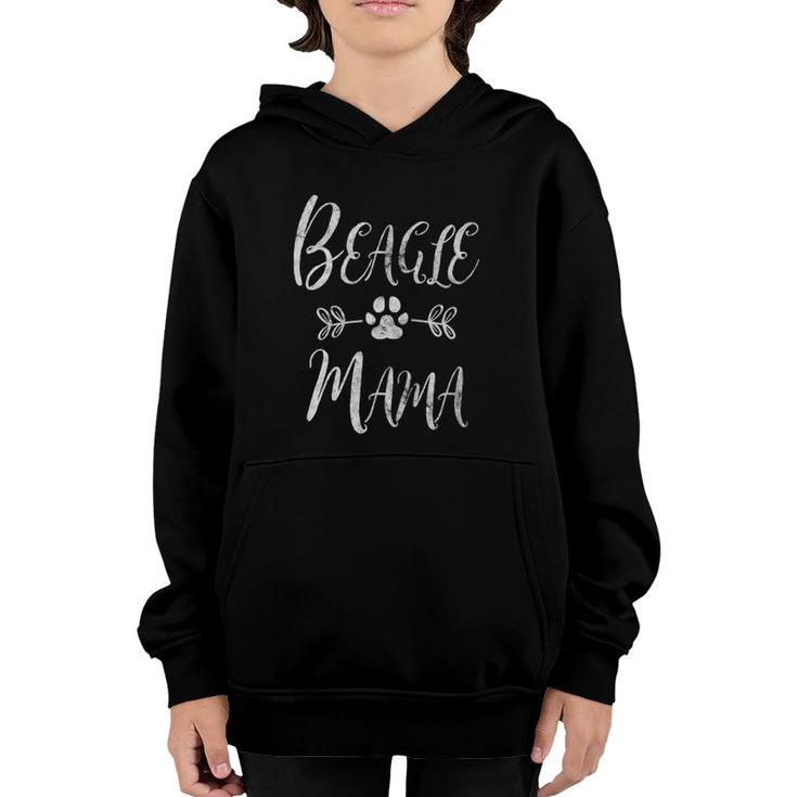 Womens Beagle Mama  Beagle Mom Lover Owner Funny Dog Mom Gift Youth Hoodie