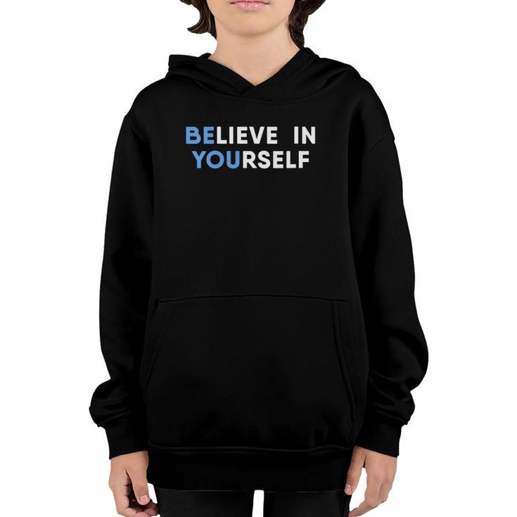 Womens Believe In Yourself Motivation  Youth Hoodie