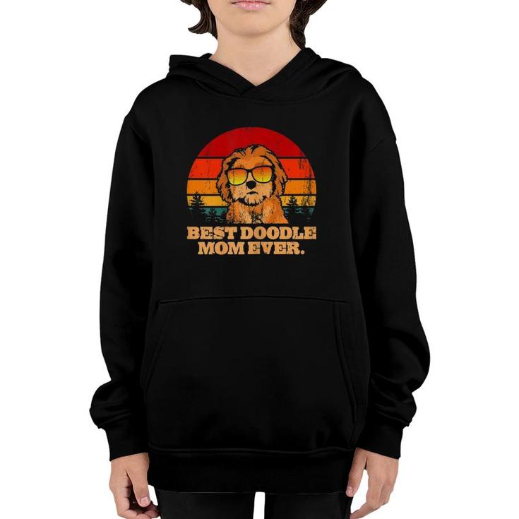 Womens Best Doodle Mom Ever Mother's Day Gift Goldendoodle Youth Hoodie