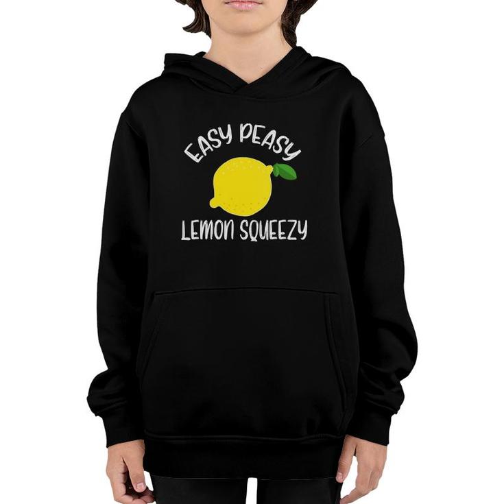 Womens Easy Peasy Lemon Squeezy  - Funny Summer Lemonade V-Neck Youth Hoodie
