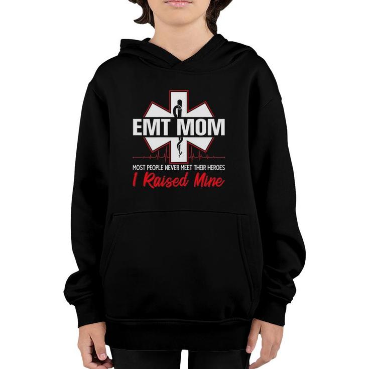 Womens Emt Mom Emergency Medical Technician Mothers Day Ambulance Youth Hoodie