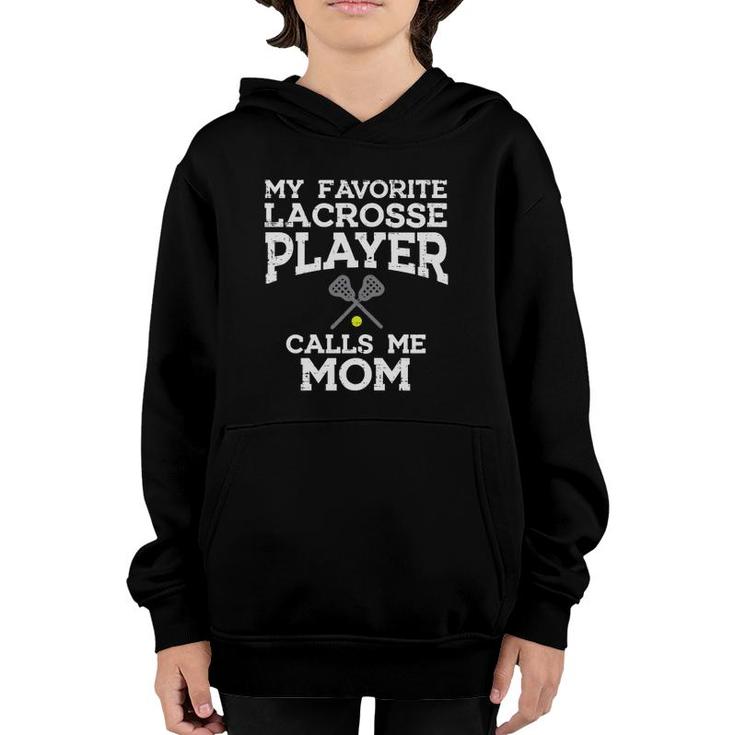 Womens Favorite Lacrosse Player Mom Cool Mothers Day Lax Mama Women Youth Hoodie