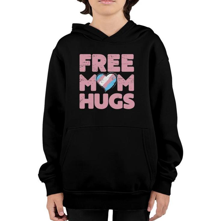 Womens Free Mom Hugs Transgender Pride Youth Hoodie