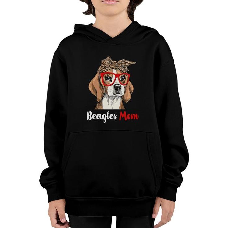 Womens Funny Beagle Mom Dog Lovers - Mother's Day Youth Hoodie