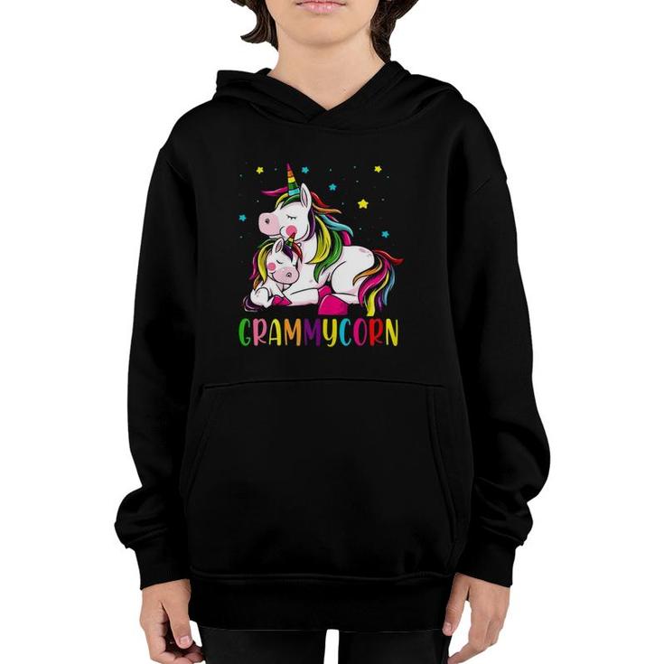 Womens Funny Grammycorn Unicorn Costume Grammy Mom Mother's Day Youth Hoodie